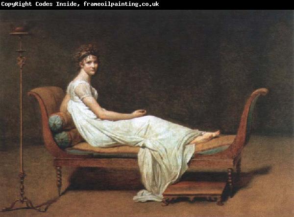 Jacques-Louis  David portrait of madame recamier